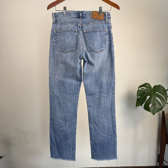 MOUSSY Vintage Jeans Women’s 26 | High Rise Straight Leg Raw Hem Denim - Picture 4 of 12
